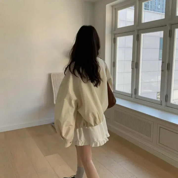 [BUNJANG] Pretty Young Thing Cotton Blouson Jacket / (가격내림없음/새상품)프리티영띵 니즈 코튼 야상 자켓 블루종