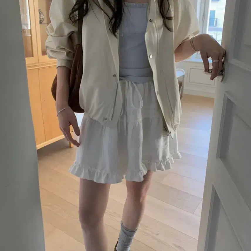 [BUNJANG] Pretty Young Thing Cotton Blouson Jacket / (가격내림없음/새상품)프리티영띵 니즈 코튼 야상 자켓 블루종