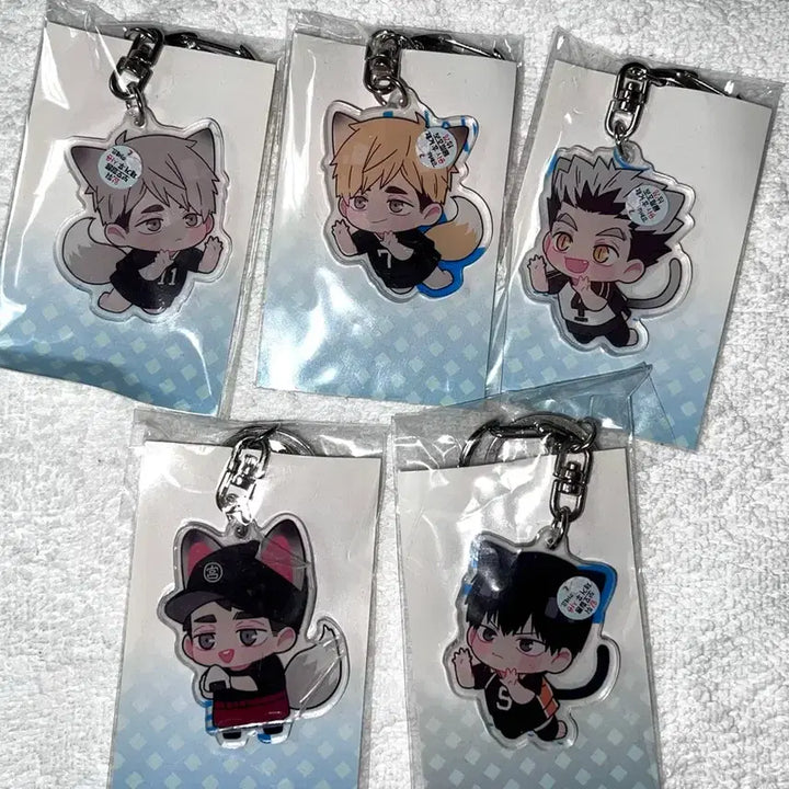[BUNJANG] Haikyu Acrylic Keyring Set / 하이큐 아크릴 키링 / 카게야마 아츠무 오사무 보쿠토