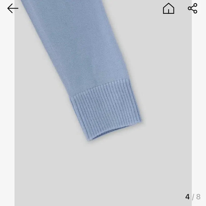 [BUNJANG] Maison Kitsune Fox Head Cardigan - Light Blue / [메종키츠네] 여성 폭스 헤드 가디건 M - 라이트 블루 / GW0053