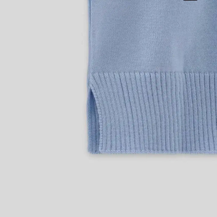 [BUNJANG] Maison Kitsune Fox Head Cardigan - Light Blue / [메종키츠네] 여성 폭스 헤드 가디건 M - 라이트 블루 / GW0053