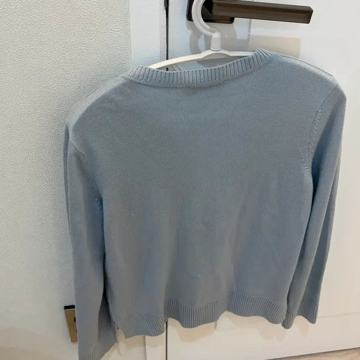 [BUNJANG] Maison Kitsune Fox Head Cardigan - Light Blue / [메종키츠네] 여성 폭스 헤드 가디건 M - 라이트 블루 / GW0053