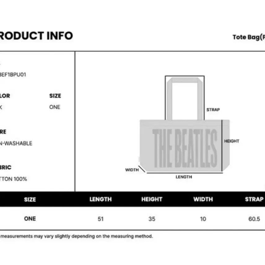 [BUNJANG] Main Booth Beatles Tote Bag Pink / 메인부스 비틀즈 토트백 핑크
