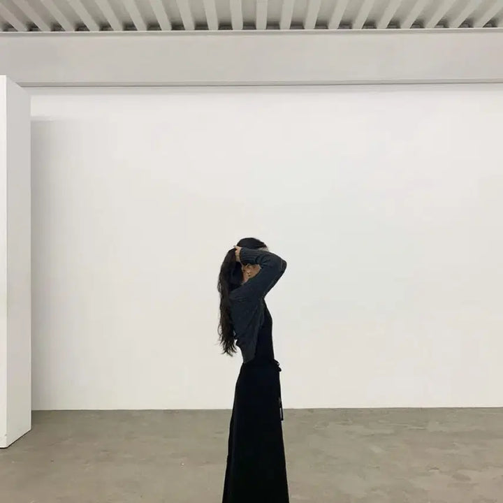 [SOLD OUT] seame 씨미 홀터 원피스 / 타프타 원피스 / 로우타이드