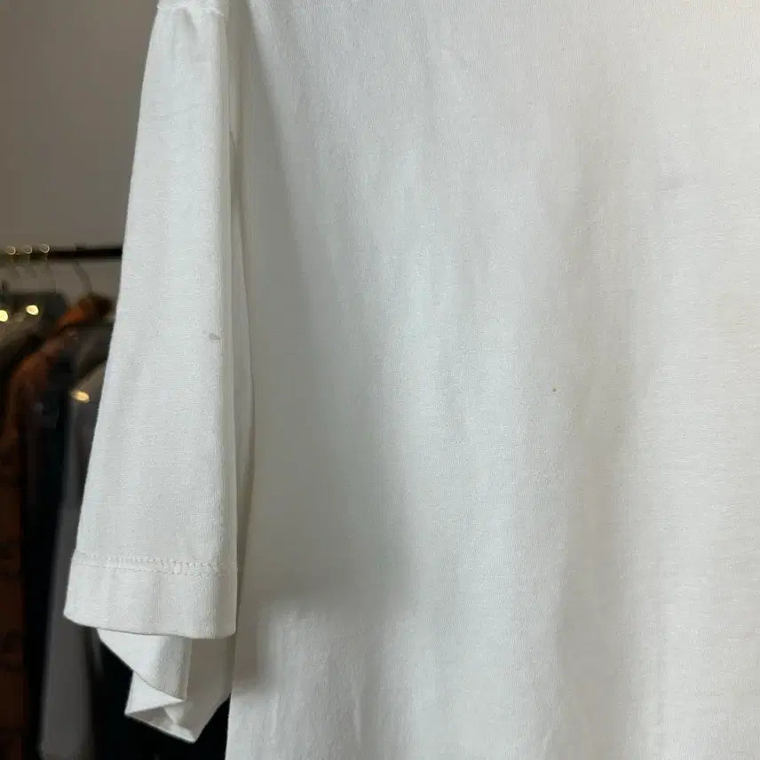[BUNJANG] Wooyoungmi Cotton Back Logo T-Shirt / (46) 우영미 코튼 백로고 티셔츠 반팔