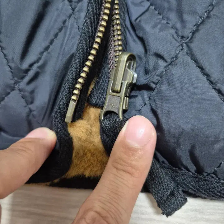 [BUNJANG] Barbour Compatible Reversible Quilted Fur Liner Jacket / 바버 호환 양면 퀼팅 퍼 내피 L (38-40)