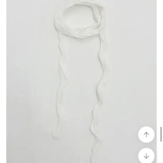 [BUNJANG] Wrinkle Scarf White / 링클 스카프 머플러 화이트 새상품