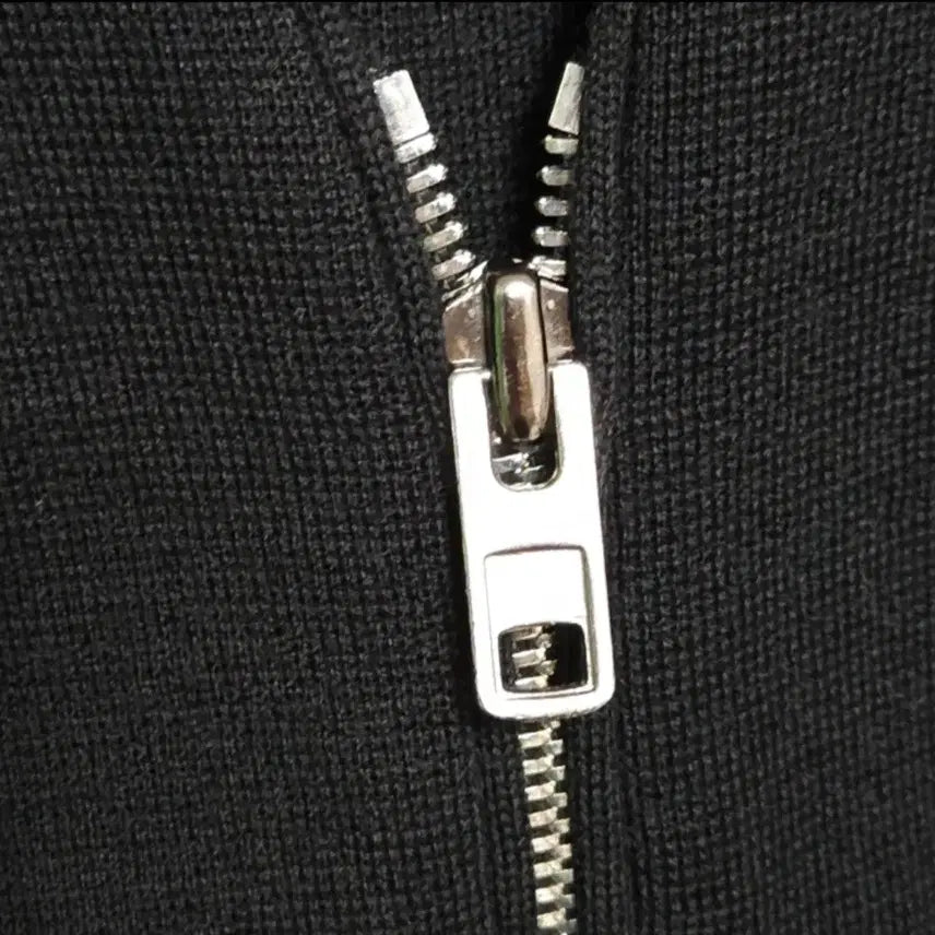 [BUNJANG] System Black Long Cardigan Zip-up / 시스템 블랙 롱 가디건 집업
