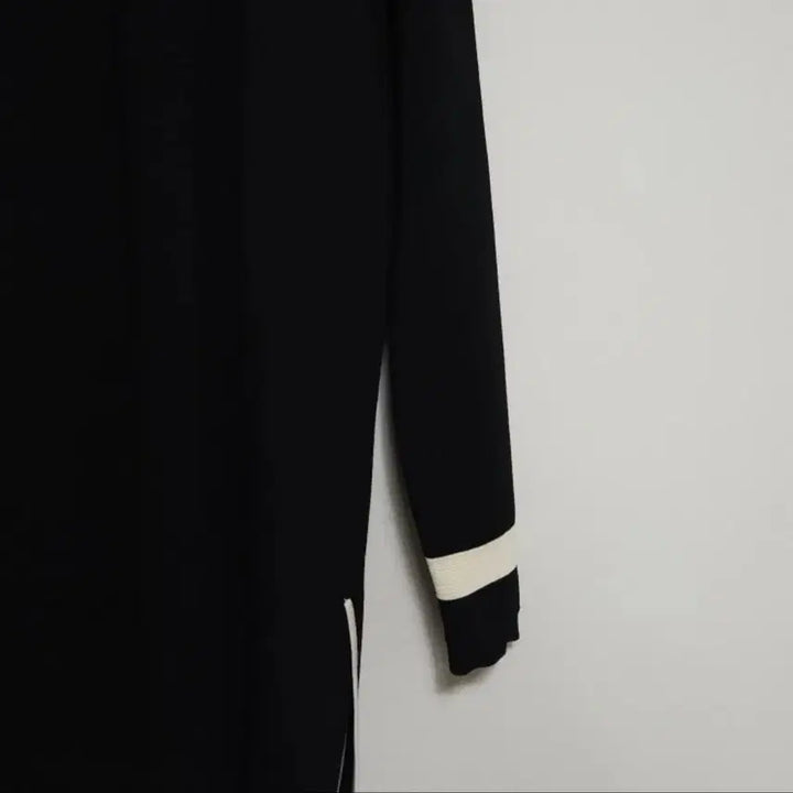 [BUNJANG] System Black Long Cardigan Zip-up / 시스템 블랙 롱 가디건 집업