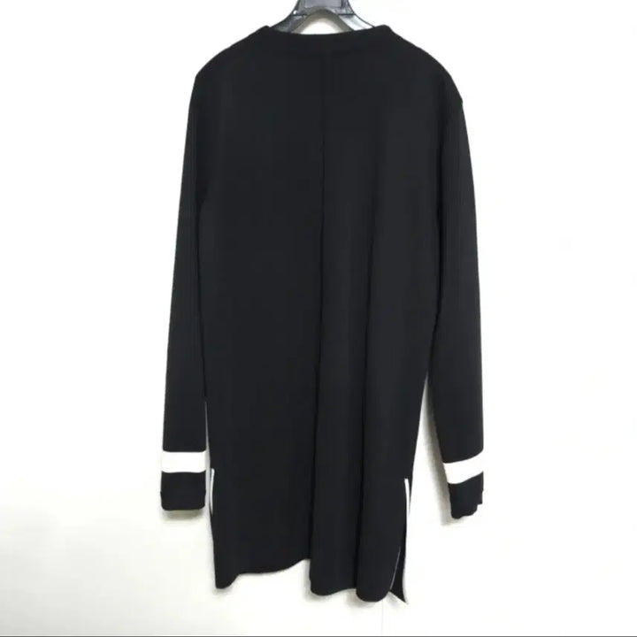 [BUNJANG] System Black Long Cardigan Zip-up / 시스템 블랙 롱 가디건 집업