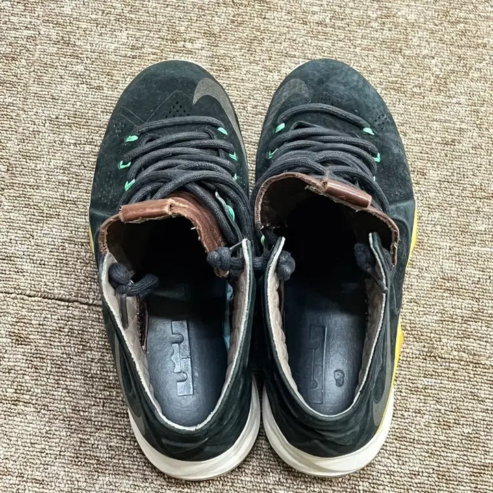 [BUNJANG] Nike LeBron 10 EXT Black Suede Basketball Shoes / 나이키 르브론 10 EXT 블랙 스웨이드 농구화 265