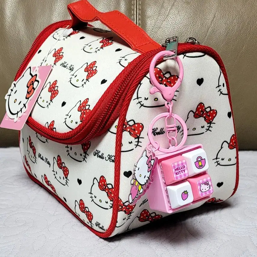 [BUNJANG] Hello Kitty Pouch Bag + Keyboard Keycap Set / 헬로키티 파우치 가방 + 키보드 키캡 세트