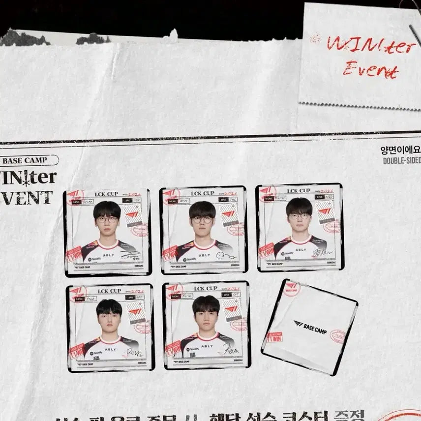 [BUNJANG] T1 Faker Basecamp Coaster / 2026 T1 티원 lck 코스터 베이스캠프 베캠 굿즈 - 페이커