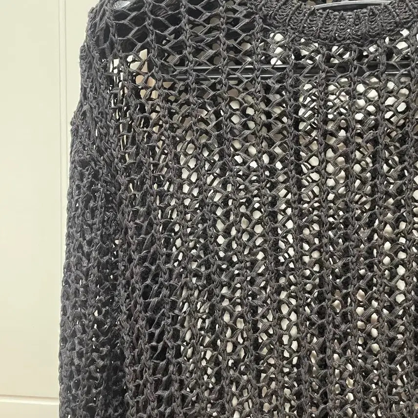 [BUNJANG] Layered Mesh Knit Top / 레이어드 망사 니트