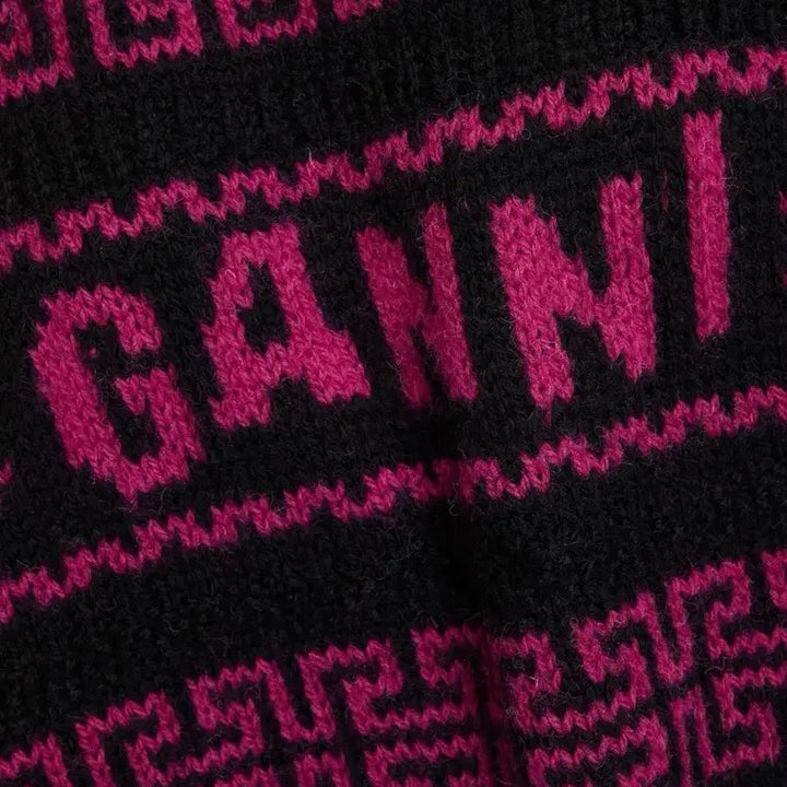 [BUNJANG] Ganni Jacquard Knit Wool Sweater S / (새상품) 가니 자카드 니트 울 스웨터 S