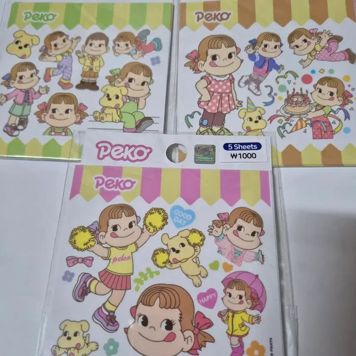 [BUNJANG] Peko Stickers Bundle Set / 일괄)고전문구 페코 인스 스티커 셋트