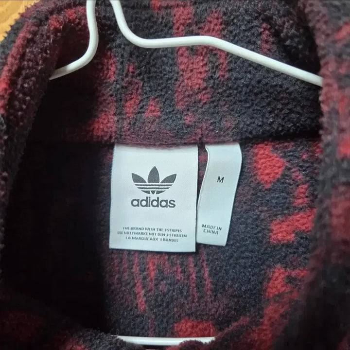 [BUNJANG] Adidas AOP Fleece Jacket / [M] 아디다스 폴라플리스 AOP 플리스 자켓 후리스 버건디