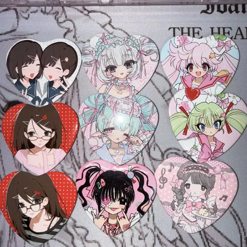 [BUNJANG] Bundle Set 45 Decorative Can Badges / 다꾸 캔뱃지 45개 일괄처분