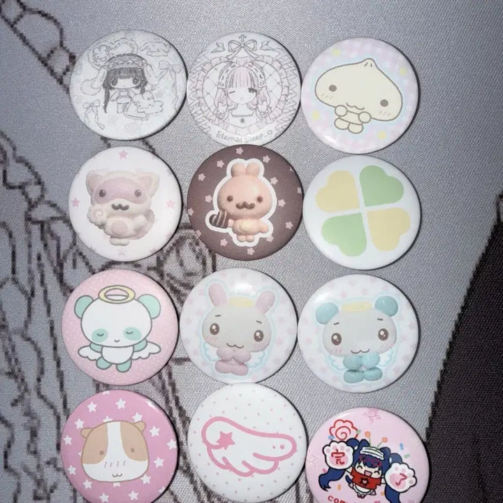 [BUNJANG] Bundle Set 45 Decorative Can Badges / 다꾸 캔뱃지 45개 일괄처분