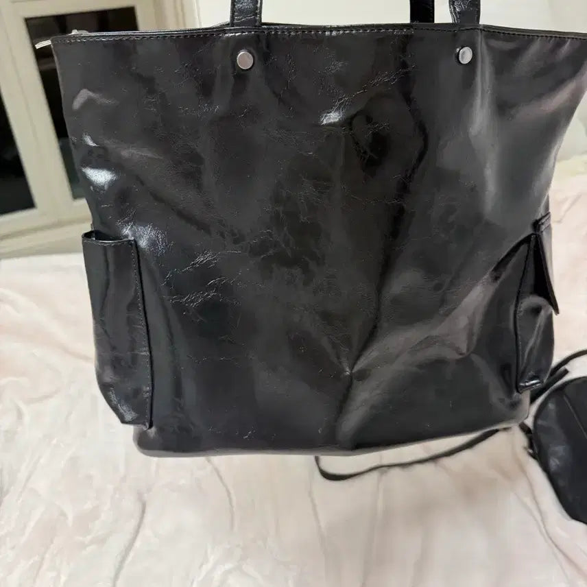 [BUNJANG] Leather Chain Shoulder Bag / 레더 체인 숄더백