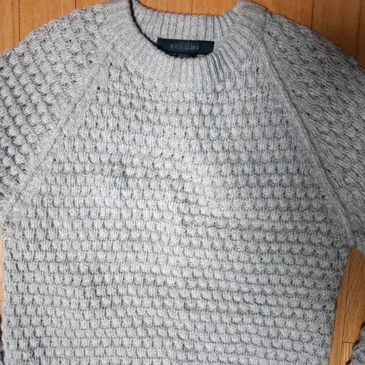 [BUNJANG] Wool Round Knit / 새상품 입체볼륨 울 라운드니트