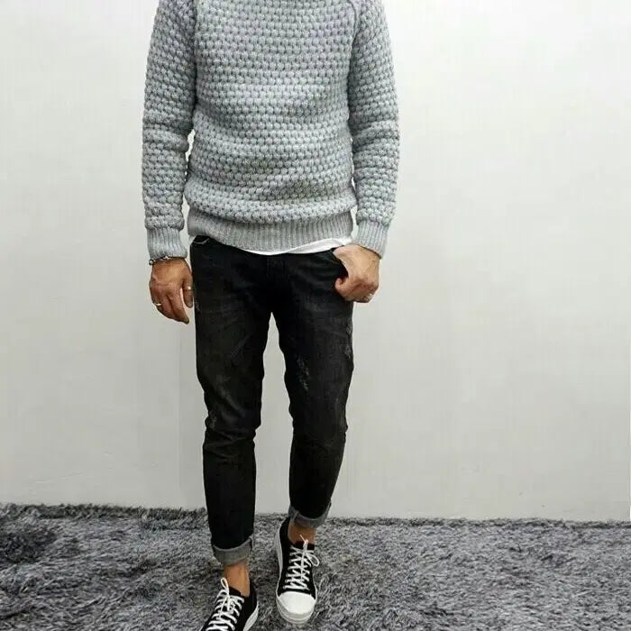 [BUNJANG] Wool Round Knit / 새상품 입체볼륨 울 라운드니트