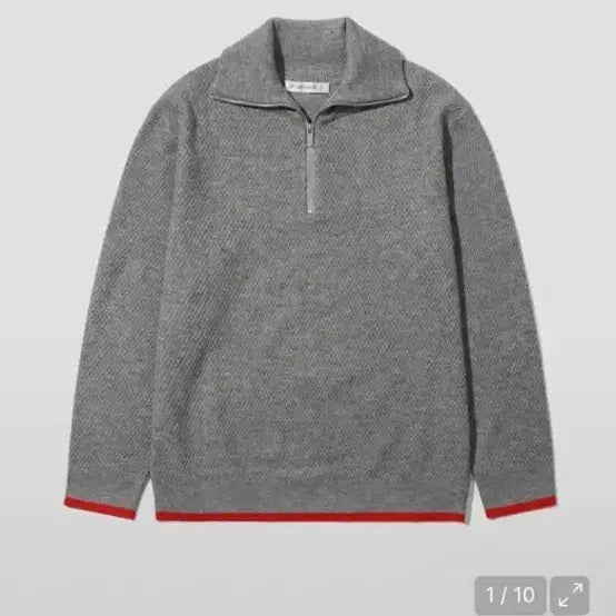 [BUNJANG] Intempo Mood Half Zip-up Knit / 인템포무드 하프집업니트