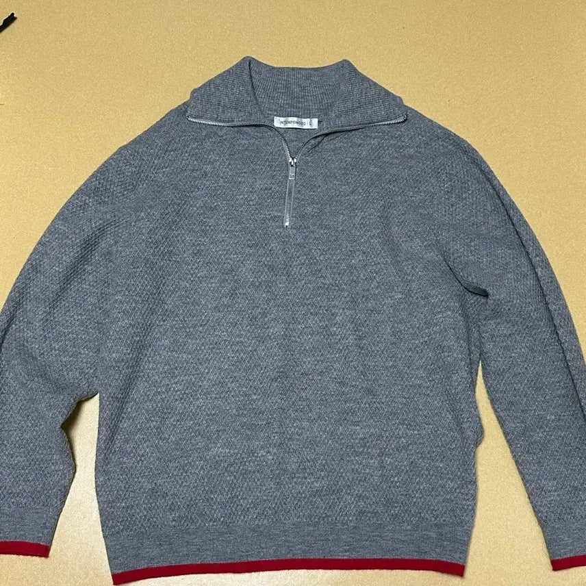 [BUNJANG] Intempo Mood Half Zip-up Knit / 인템포무드 하프집업니트