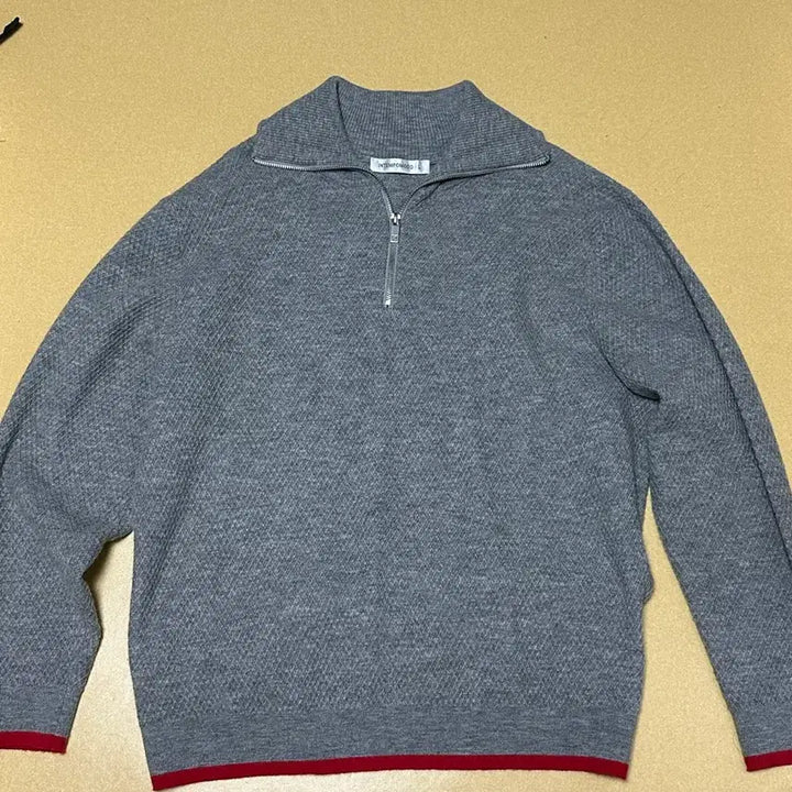 [BUNJANG] Intempo Mood Half Zip-Up Knit L Size / 인템포무드 하프집업니트