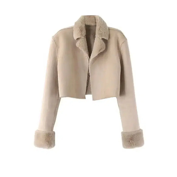 [BUNJANG] Crop Suede Guse Mustang / 구즈 guse 크롭 스웨이드 무스탕