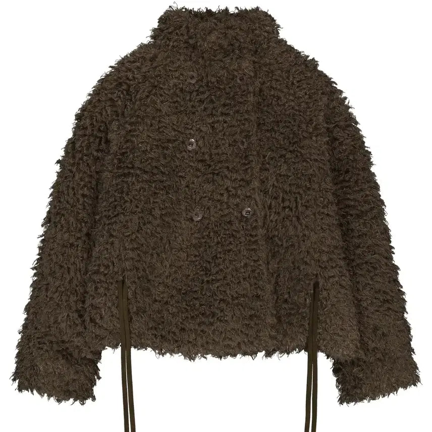 [BUNJANG] Koiseiyo Fur Jacket Brown / 코이세이오 퍼자켓 브라운