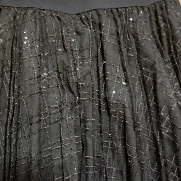 [BUNJANG] Black Sequin Skirt / 블랙 샤 스커트 .스팽글스커트