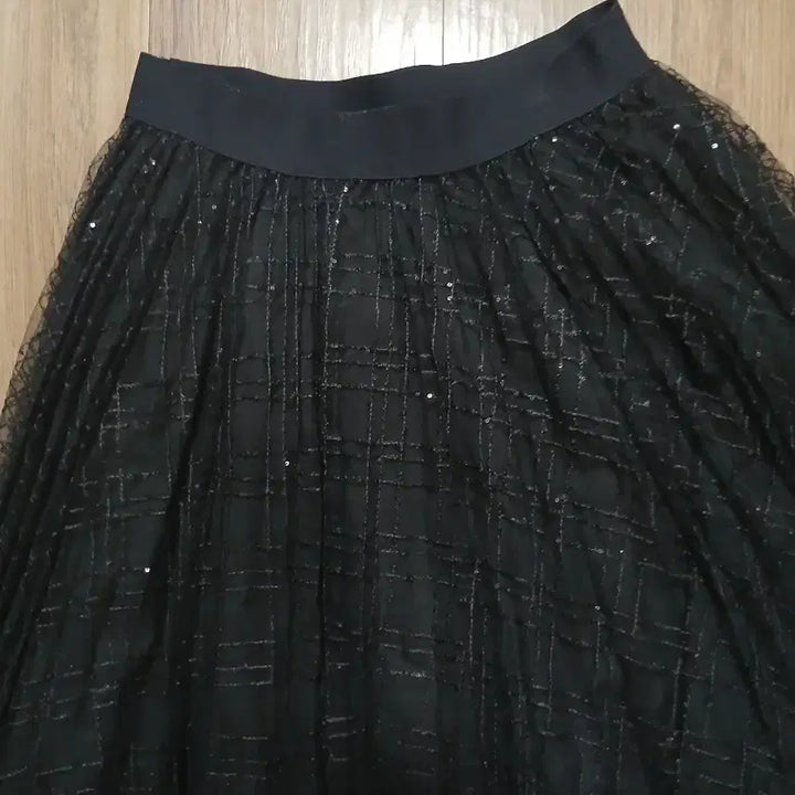 [BUNJANG] Black Sequin Skirt / 블랙 샤 스커트 .스팽글스커트