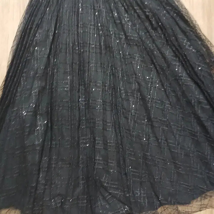 [BUNJANG] Black Sequin Skirt / 블랙 샤 스커트 .스팽글스커트
