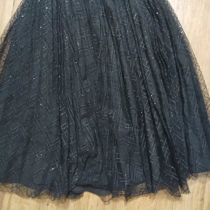 [BUNJANG] Black Sequin Skirt / 블랙 샤 스커트 .스팽글스커트