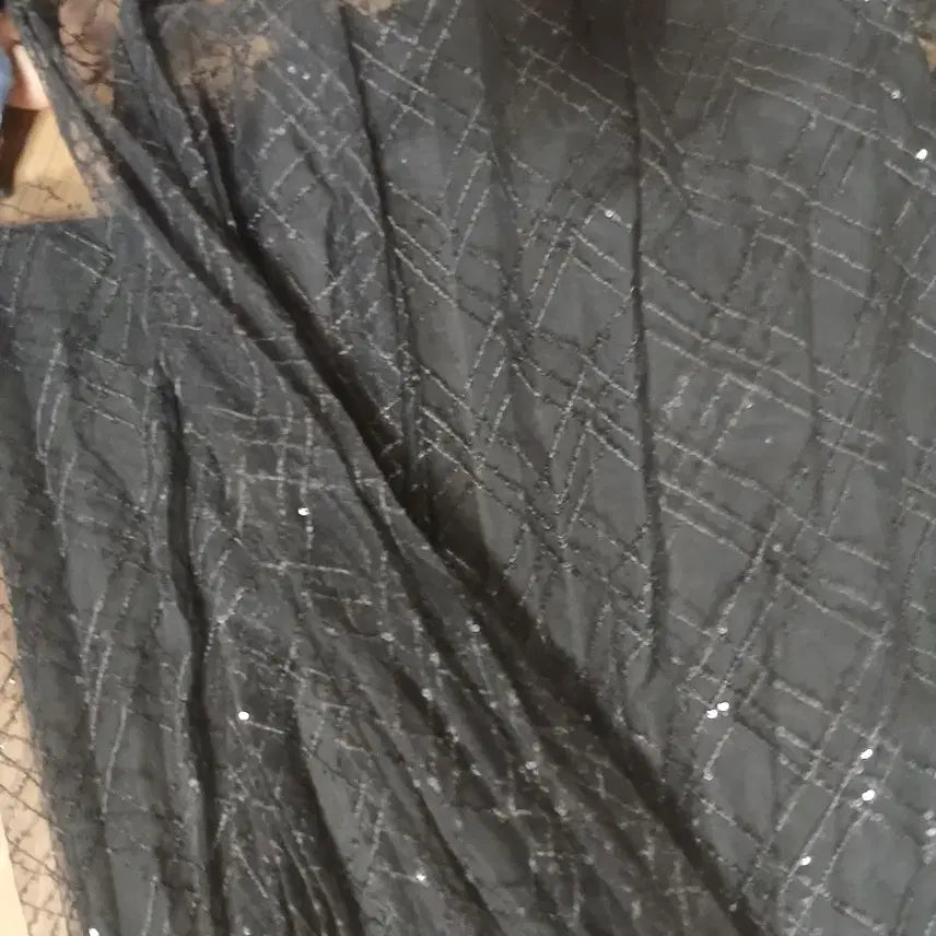 [BUNJANG] Black Sequin Skirt / 블랙 샤 스커트 .스팽글스커트