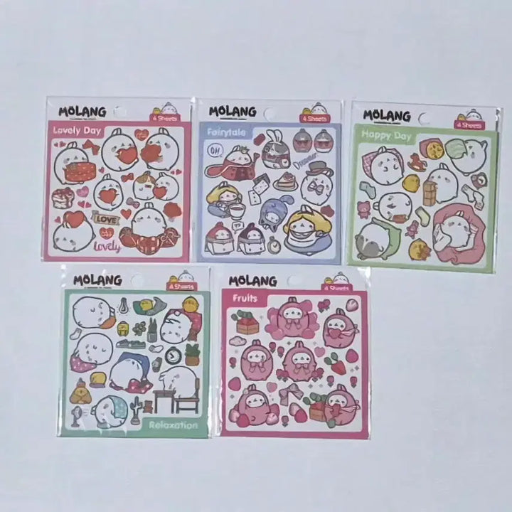 [BUNJANG] Molang Sticker / 고전문구 몰랑이 인스 스티커 1