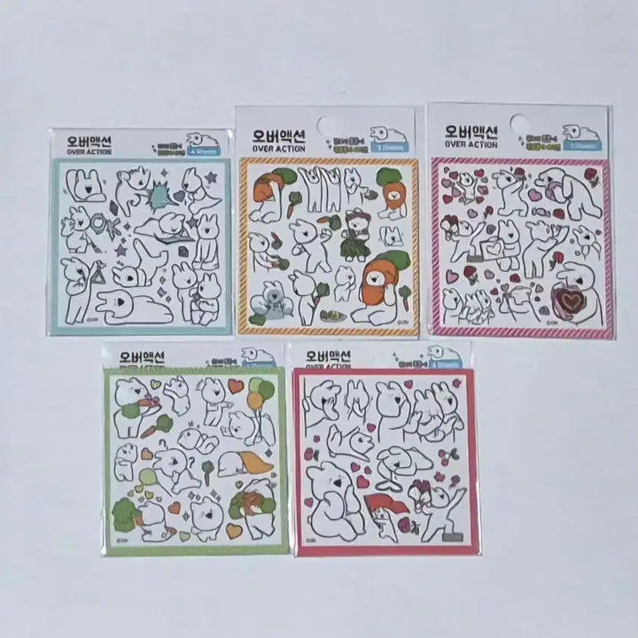 [BUNJANG] Over Action Stickers / 고전문구 오버액션 인스 스티커