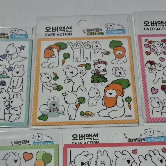 [BUNJANG] Over Action Stickers / 고전문구 오버액션 인스 스티커
