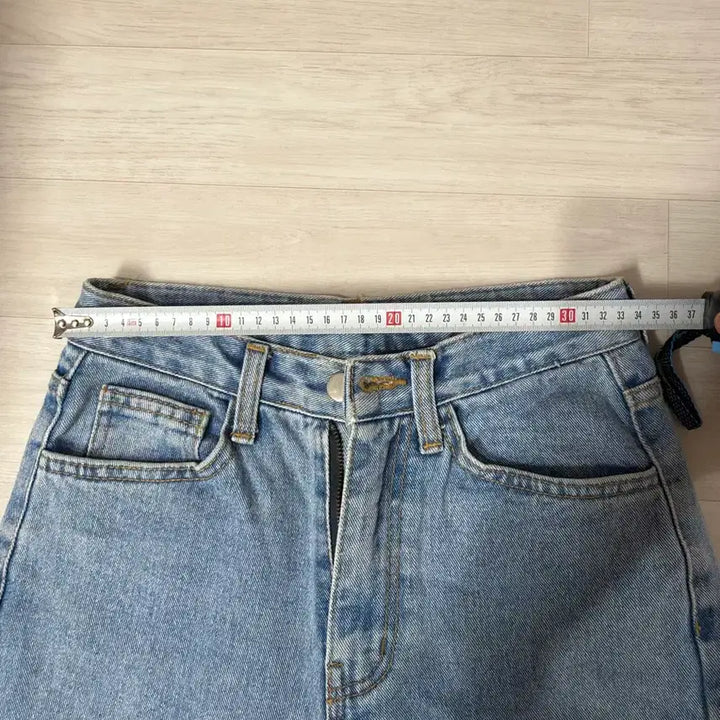 [BUNJANG] LAP Women's Jeans / LAP 여성 중청 와이드 데님 청바지 S