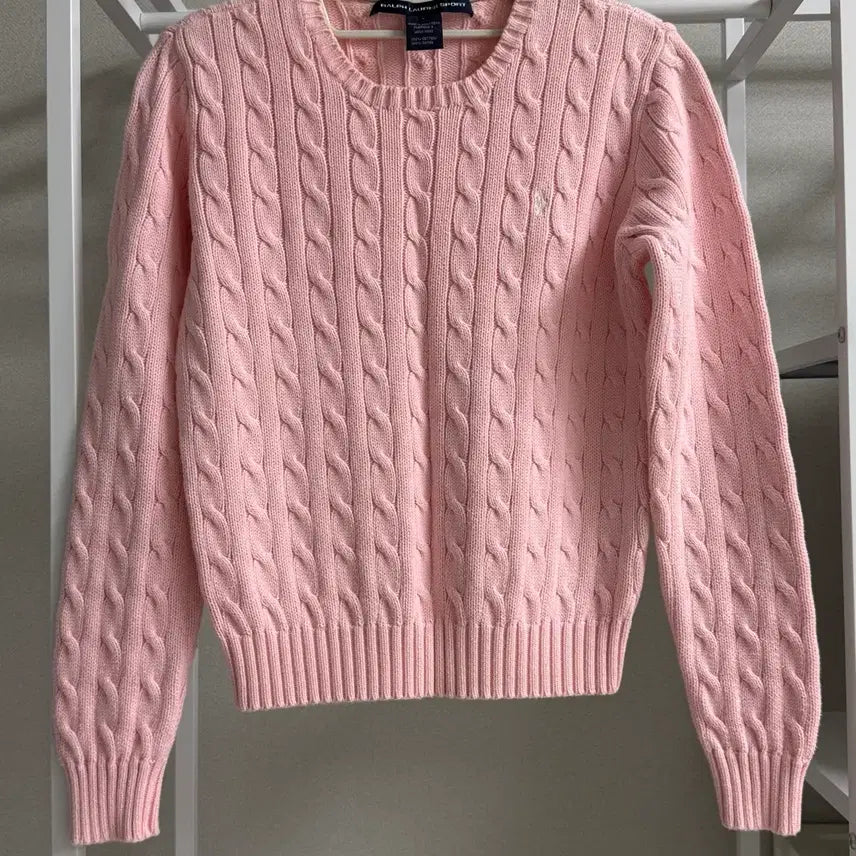 [BUNJANG] Vintage Polo Knit / 정품 폴로 빈티지 니트 핑크