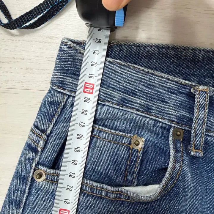[BUNJANG] Mid-Wash Vintage Washed Denim Pants / 중청 빈티지 워싱 데님 팬츠 청바지