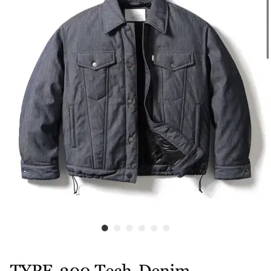 [BUNJANG] TYPE-300 Tech-Denim Puffer 점퍼 / 구매) 리슈 TYPE-300 Tech-Denim puffer 점퍼