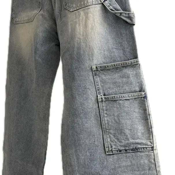 [BUNJANG] Hypnotic Carpenter Wide Denim Pants / 히프나틱 자체제작 카펜더 와이드데님팬츠