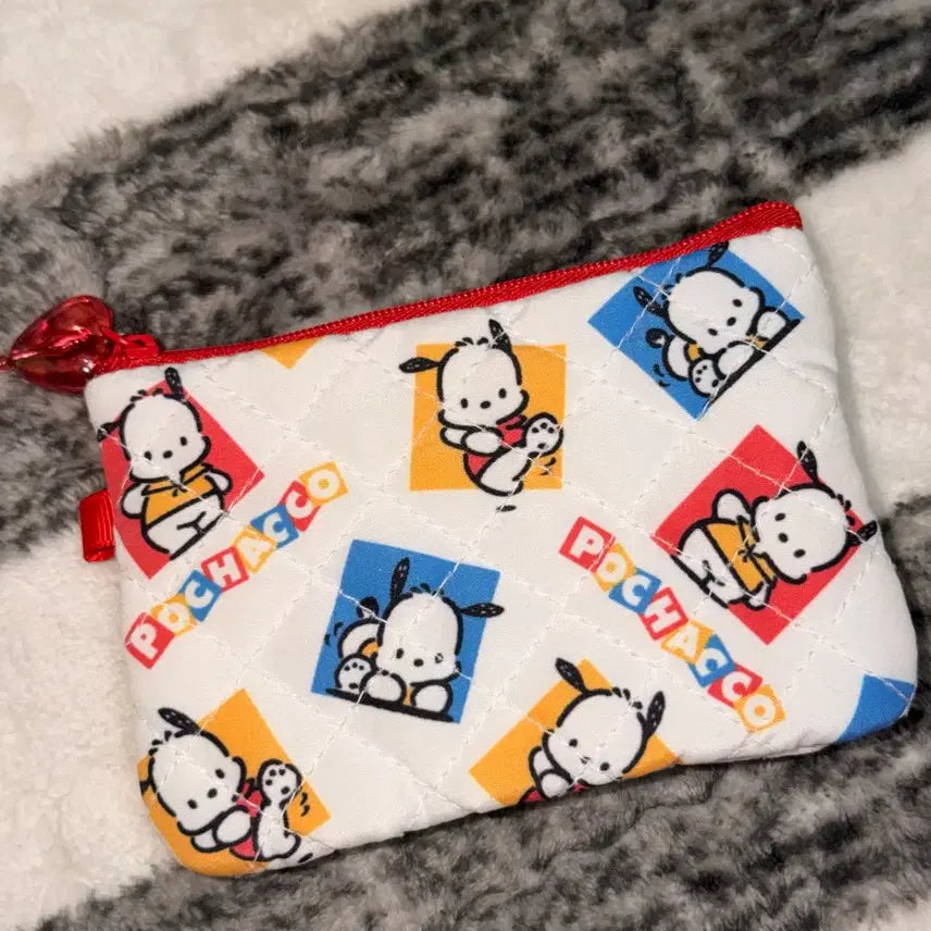 [BUNJANG] Sanrio Pochacco Quilt Series Pouch Wallet / 산리오 모두의 퀼트 시리즈 랜덤 파우치 지갑 포챠코