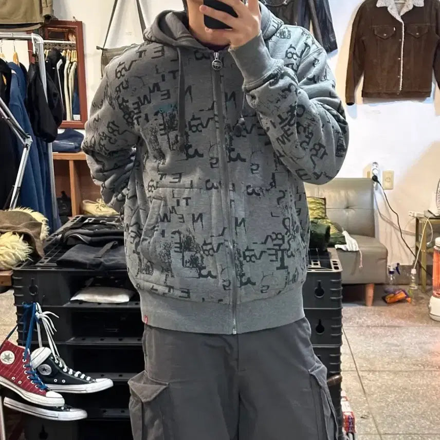 [BUNJANG] Levi's Fleece Hoodie / LEVI'S 리바이스 기모 후드 집업 / 리바이스 후드집업