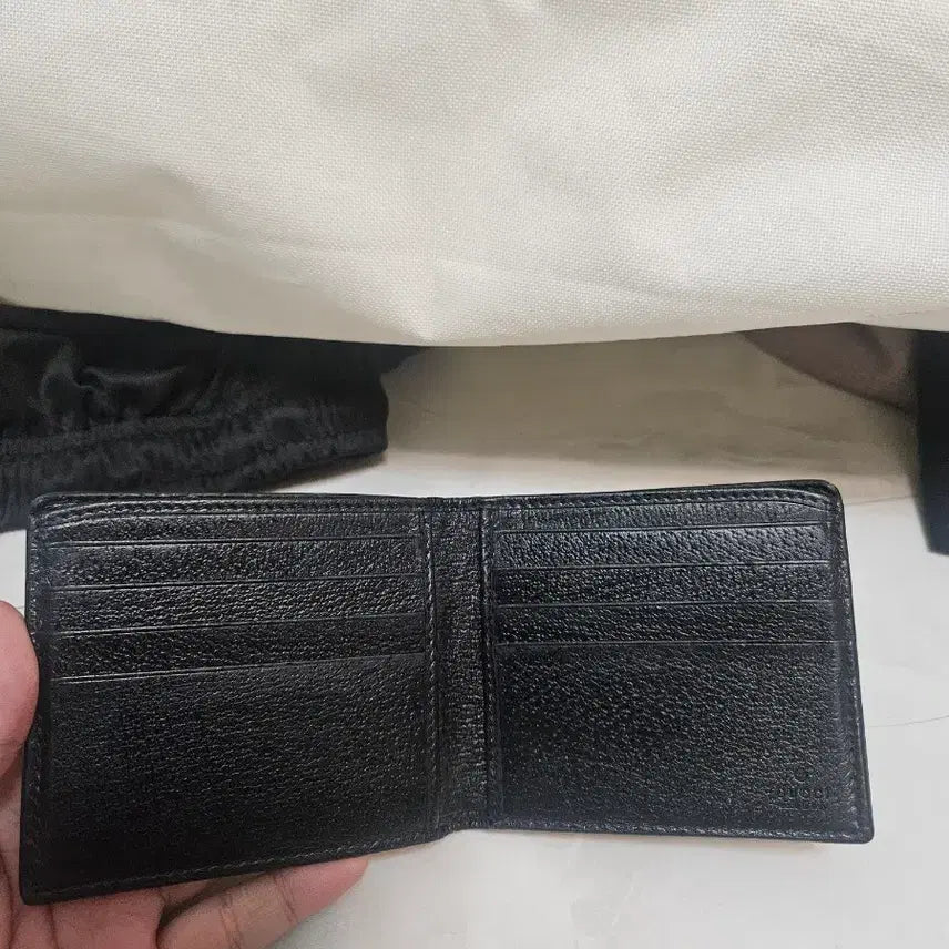 [BUNJANG] Gucci Black Bee Wallet / 구찌 블랙 꿀벌 반지갑