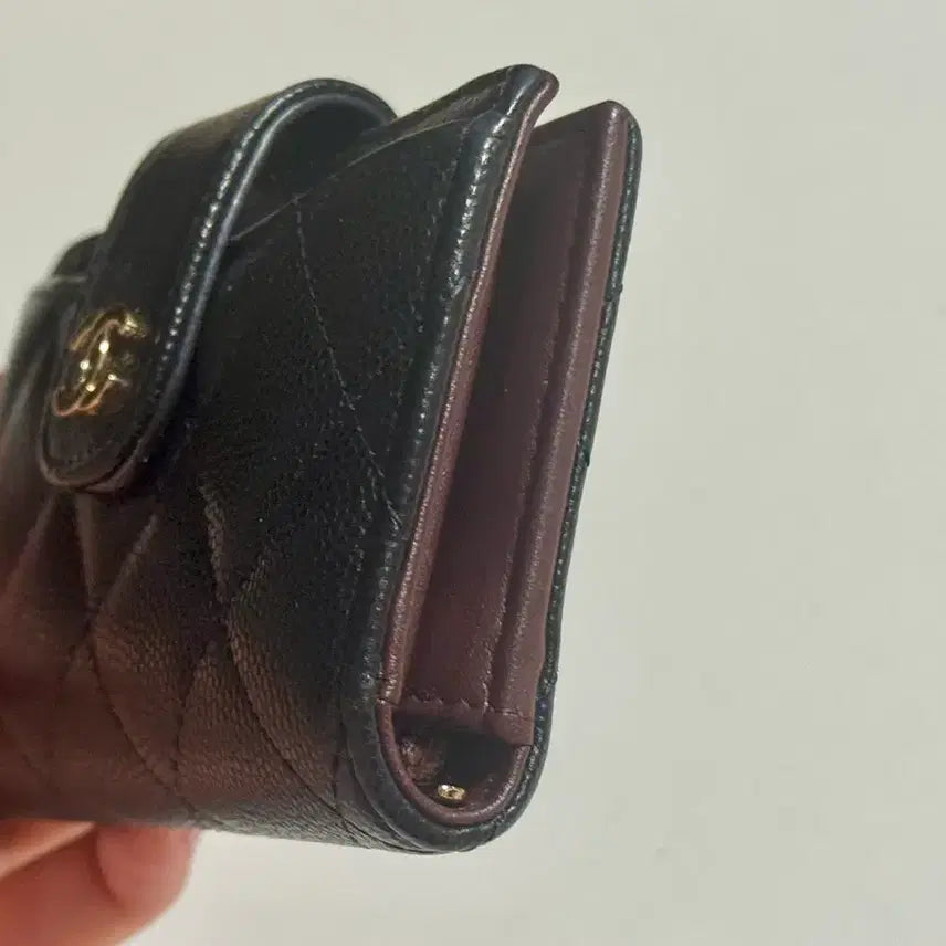 [BUNJANG] Chanel Black Caviar Card Wallet / 샤넬 블랙 캐비어 카드지갑