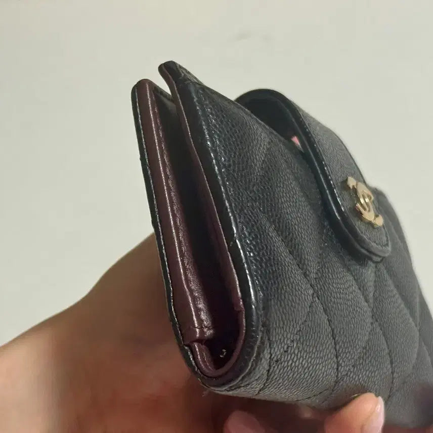 [BUNJANG] Chanel Black Caviar Card Wallet / 샤넬 블랙 캐비어 카드지갑