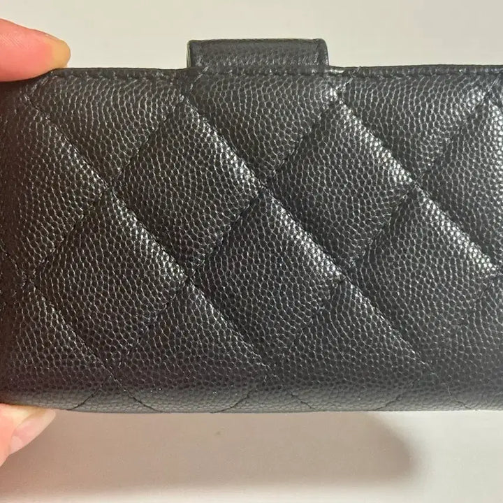 [BUNJANG] Chanel Black Caviar Card Wallet / 샤넬 블랙 캐비어 카드지갑
